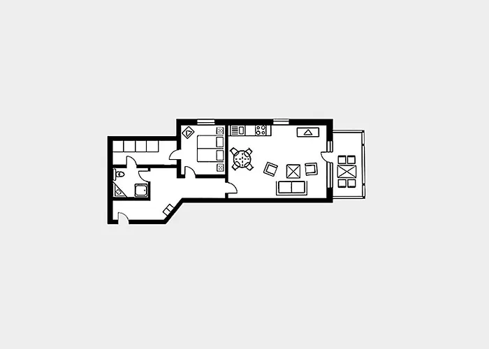 Apartment Strandvillen - Mit Meerblick, 1 Schlafzimmer Und Balkon Sv-759 Binz